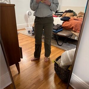 Women’s GANNI Olive Green Casual Cargo Pants